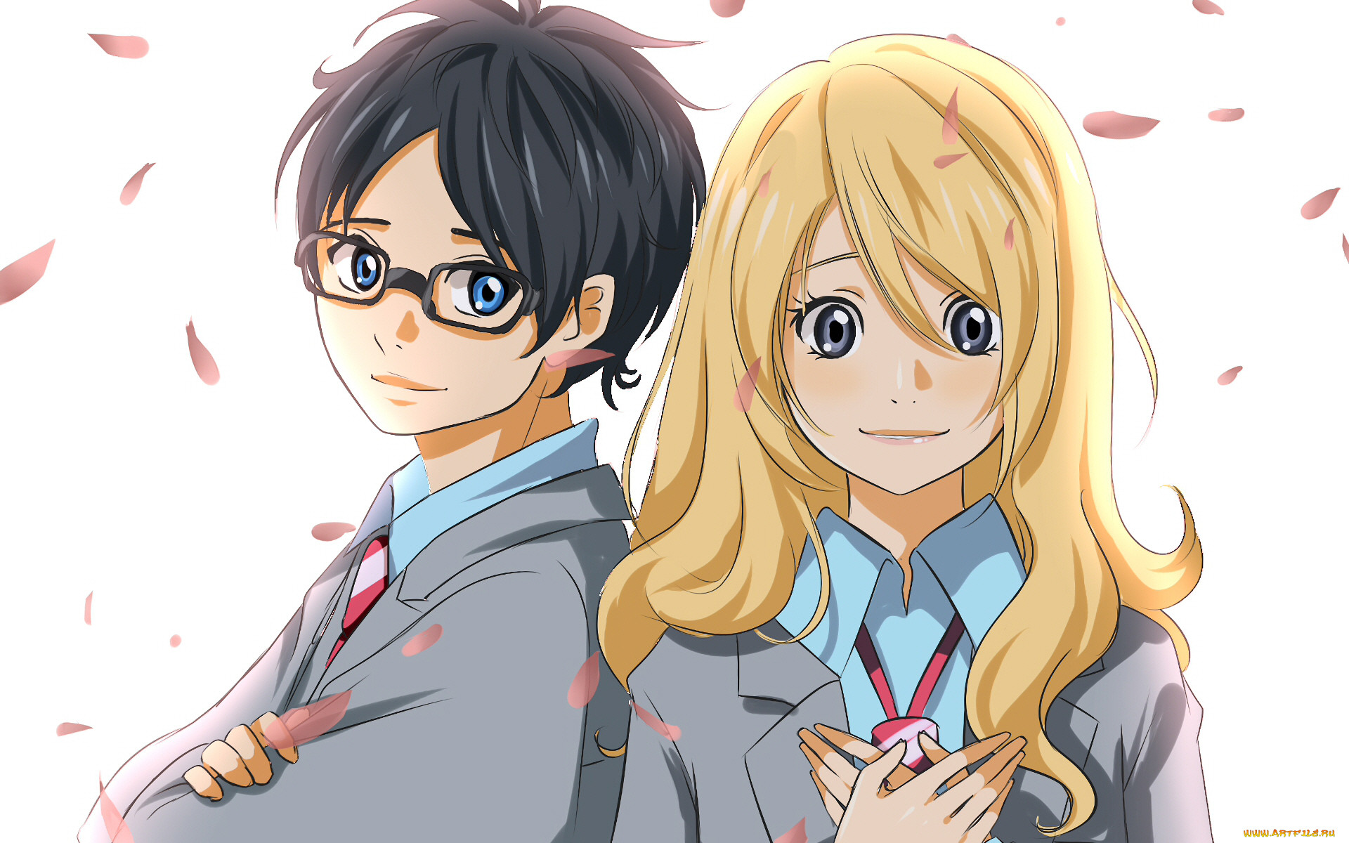 Обои Аниме Shigatsu wa Kimi no Uso , обои для рабочего стола, фотографии  аниме, shigatsu wa kimi no uso, твоя, апрельская, ложь Обои для рабочего  стола, скачать обои картинки заставки на рабочий